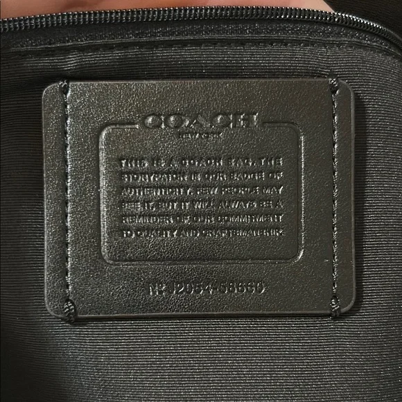 Coach Light Gray Leather Tote - Picture 6 of 10